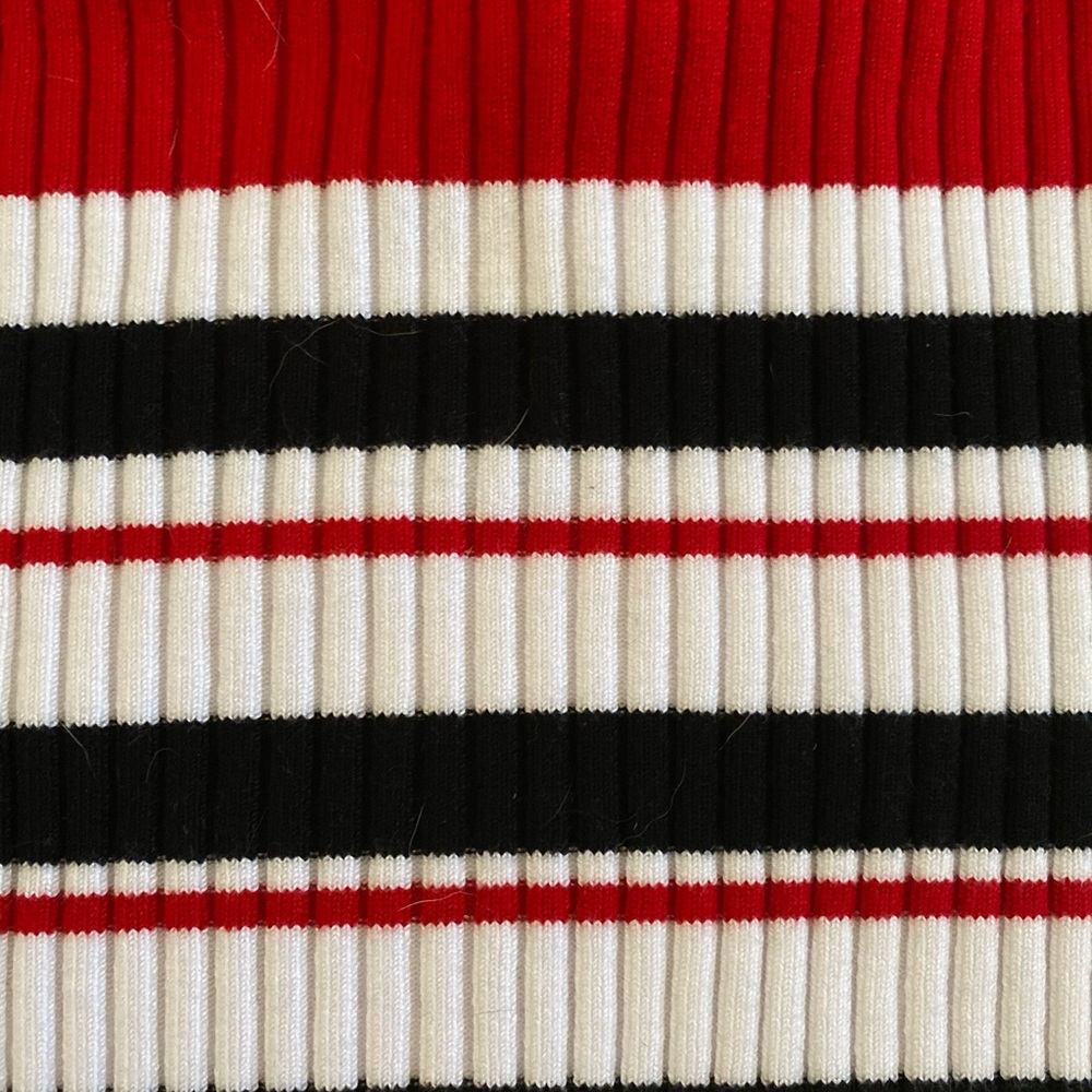 Striped and ribbed tube top - Picture 2 of 2